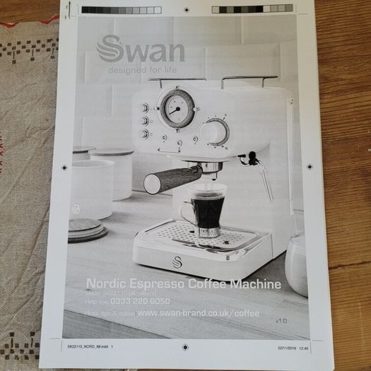 Swan Retro Pumped Espresso Coffee Machine