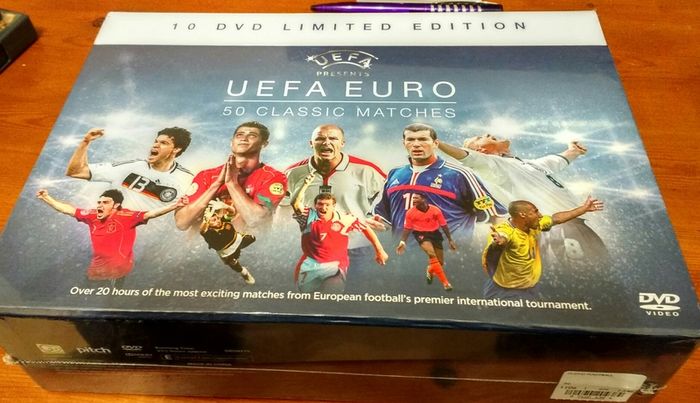 UEFA Euro 50 Classic Matches 10 DVD box set, new and sealed