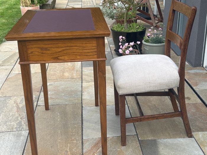 Oak work or side table