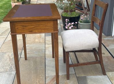 Oak work or side table