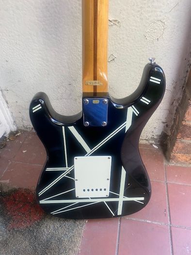 Vintage 1970s "Eagle" Stratocaster-style electric guitar, featuring a custom aftermarket cosmetic finish