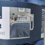 Silent Night Quilted Bedspread. Navy Image 2