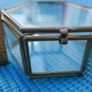 Vintage Brass Glass Box Image 8