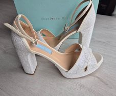 Charlotte Mills,Kali Pearl Luxury Heels,  UK 7 EU 40, Brand New
