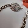 sterling silver oval history of Ireland  bracelet 1970's Image 3
