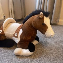 Giant pinto horse teddy