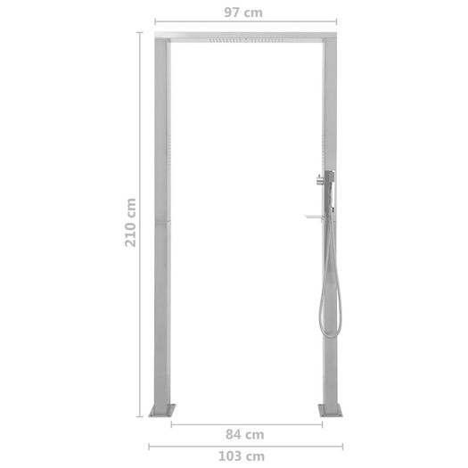 Outdoor Shower Stainless Steel Double Jets