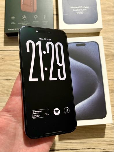 iPhone 15 Pro Max 256GB - Blue Titanium - Pristine Condition