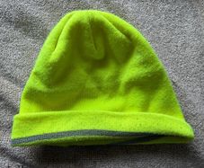 Fleece lined reflective cap