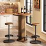Industrial Round Bar Table with 2 Bar Stools Image 5