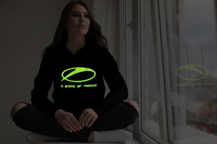 Personalised ASOT a state of trance HOODIE glow in the dark hoodie Armin Van Buuren dj hoodie