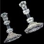 Vintage Pair Galway Crystal Candlesticks Image 2