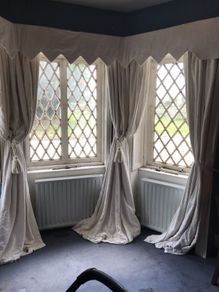 cream curtains 3 sets.