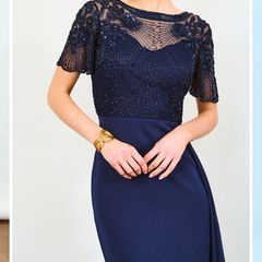 Three Brand New Virgos Lounge Navy Noara Dresses different sizes