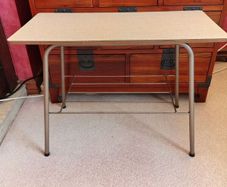 Vintage 1960s Cream Formica Side Table