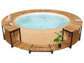 Spa Surround 273x53 cm Solid Acacia Wood