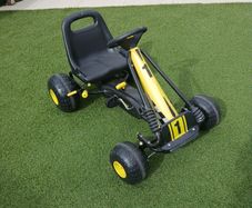 As New Go Racing Go Kart Black and Yellow