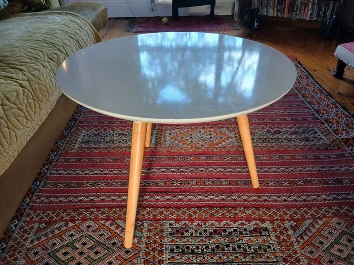 White Circular Table