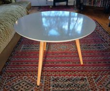 White Circular Table