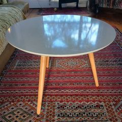 White Circular Table