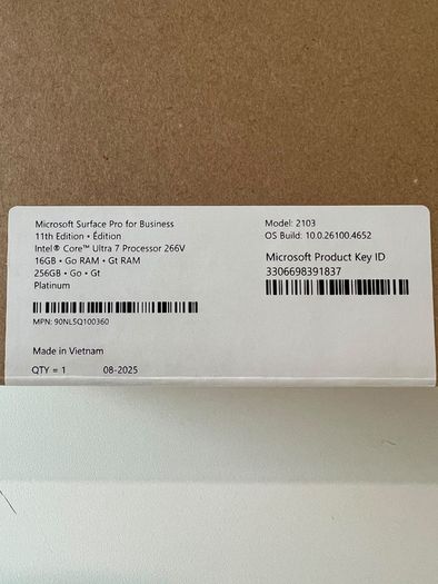 Microsoft Surface Pro 11
