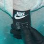 Nike Swoosh Pullover Hoodie Medium Light Grey Image 6