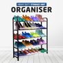 5 Tier Shoe Rack Organiser, Heavy duty storage unit, Quick Assembly No Tools Required, Holds upto 15-20 pairs (BLACK) Image 8