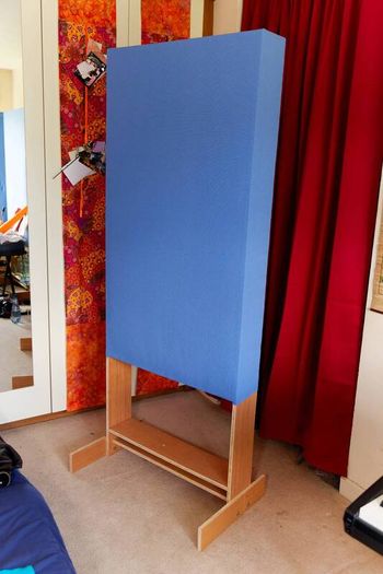 5x Acoustic Panels / Freestanding Gobos & Bass Traps (Camira Fabric / Non-Toxic Wood Fiber)