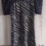 kiah dress gold black lace short sleeve label size UK 8 Image 3