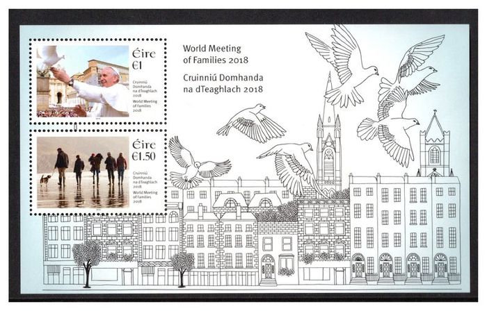 2018 Ireland World Meeting of Families 2018 Commemorative Stamps Miniature Sheet Mint Never Hinged (MNH)