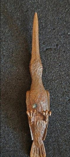 Bronze model of a kingfisher.