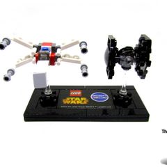 LEGO Star Wars Celebration Star Wars X-Wing And Tie Fighter Toys R Us Exclusive Promo 2015 With Unused Sticker And PDF Instruction Sheet Included Rare And Hard To Find