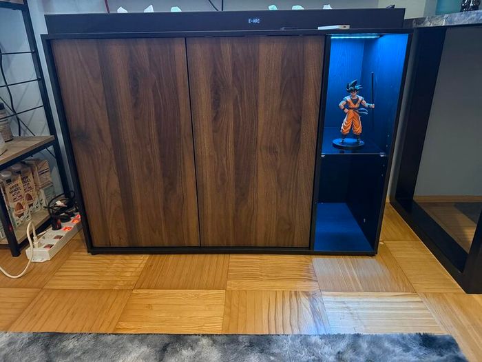 Sideboard Storage TV Cabinet with LED Lighting With Adjustable Shelves