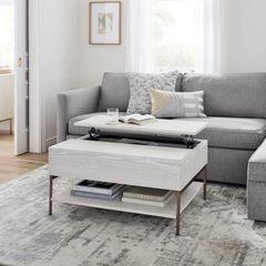 West Elm coffee table with storage