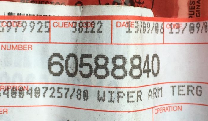 Rear Wiper Arm/Blade (Alfa Romeo 145)