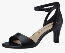 Sandals Tamaris Suede Leather Black