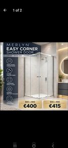 Merlyn easy corner shower door chrome see below