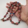 Antique Venetian Style Thousand Eyes & Chevron Glass Beads Necklace Image 6