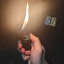 Metal Windproof Dual Flame Lighter Dragon Design Image 4
