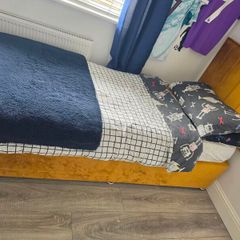 Plush Mustard Velvet Single Bed (3ft)