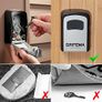 Key Safe Wall Mounted, Large Capacity Key Lock Box Outdoor,Waterproof Key Safe Box with 4 Digit Combination, Key Lock Cabinet for Spare House Keys, With Slide Cover, Gray, Medium Size Image 5
