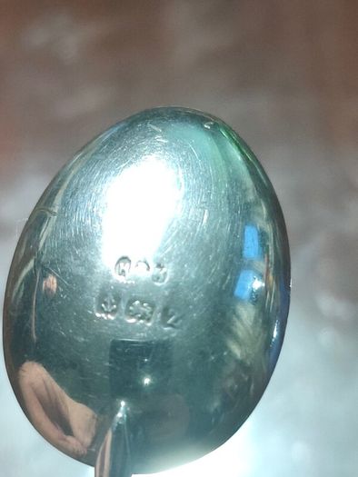 2 sterling silver coffee spoons
