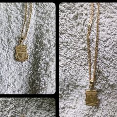 liverpool fc 9ct gold chain and pendant