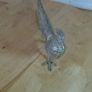 Vintage Silver Plated Pheasant Figurine Decorative Table Bird Centerpiece 280mm Long  Large Metal Ornament Image 2