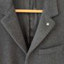 SANDRO Coat men XS grey great quality wool cashmere and condition Image 7
