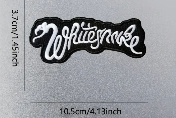 White Snake Embroidered Patch