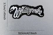 White Snake Embroidered Patch
