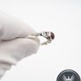 925 Vintage Sterling Silver Garnet Spiral Ring Image 7