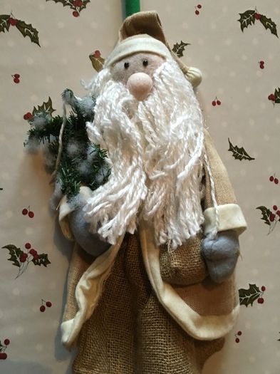 Santa broom. Brand new