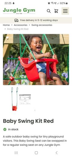 Baby swing seat
